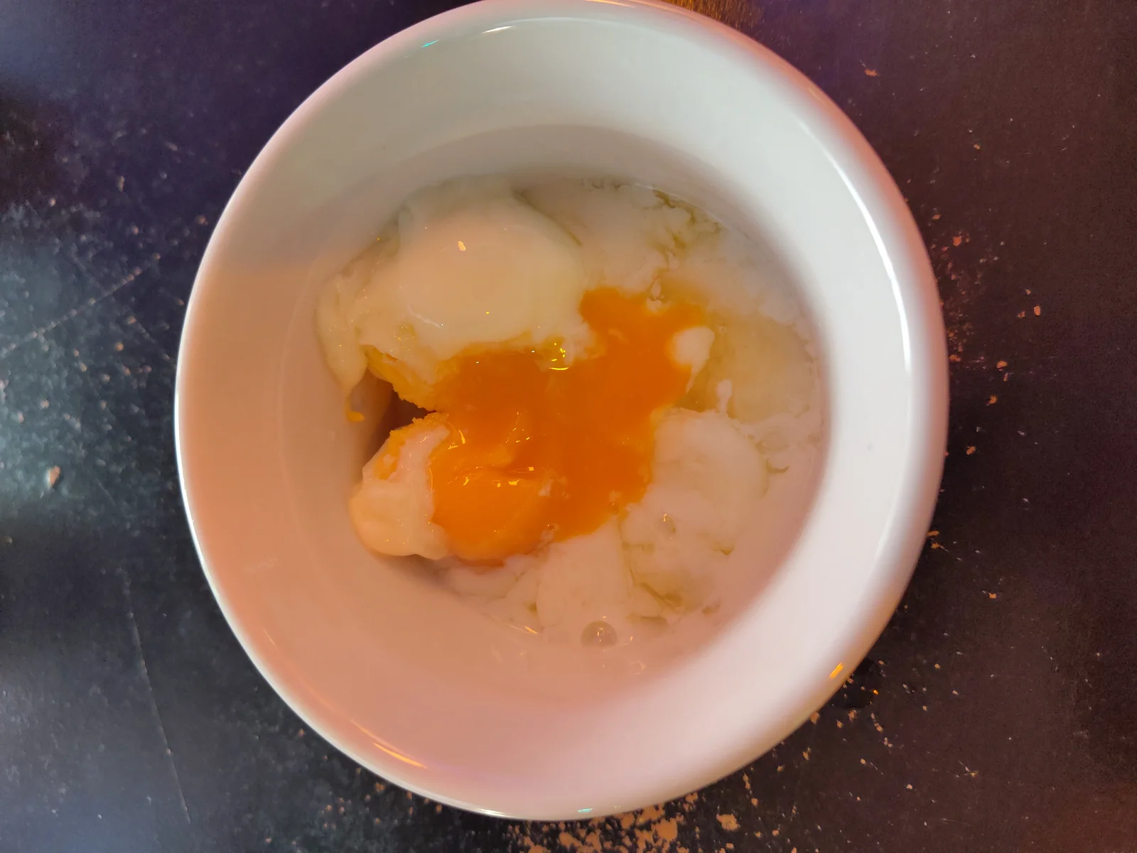 First egg - perfect jammy yolk